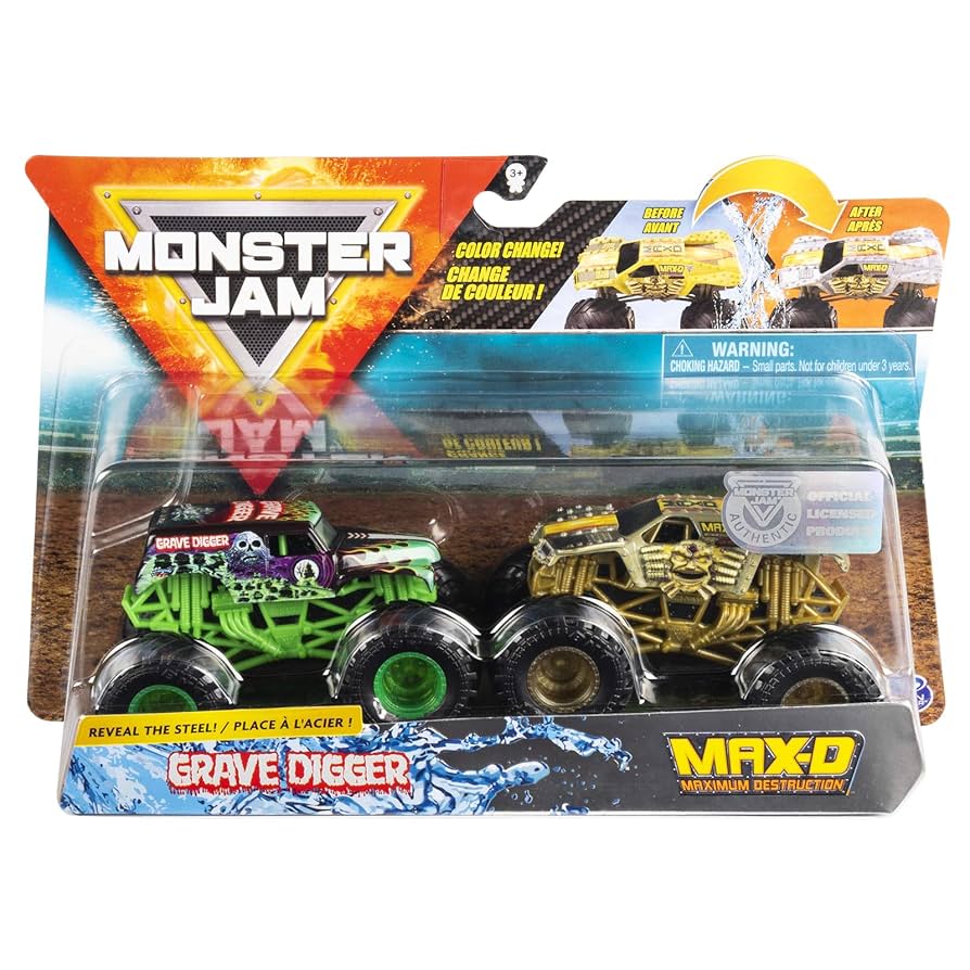 トロイマー　ガーココレクション　6点セット Amazon.com: Monster Jam 1:64 Scale diecast Two Pack - Reveal